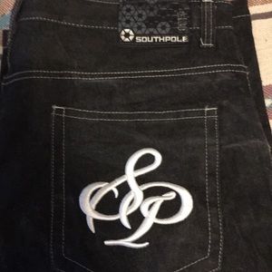 South Pole black denim jeans sz 42 pre- owned